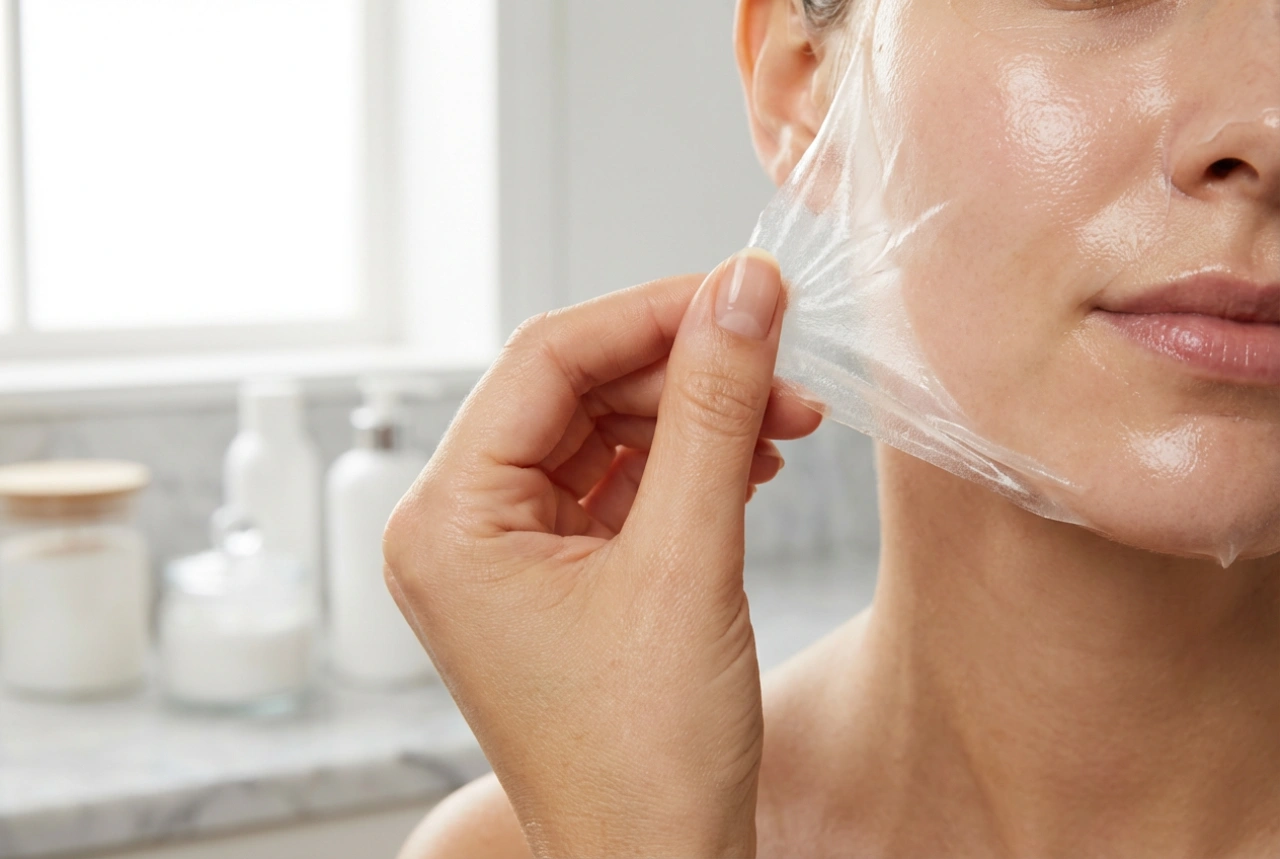 Lehúzható maszk: egyenletes réteg, száradás és fájdalommentes eltávolítás