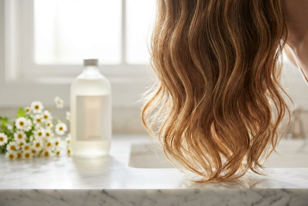 Kamillás sampon a haj világosítására: finom hatás és használat