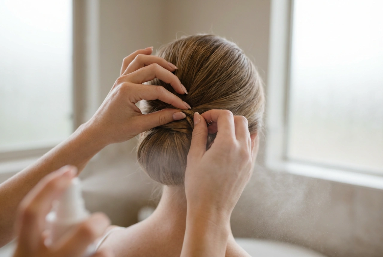 Egyszerű esküvői frizura: előkészítés, feltűzés és fixálás