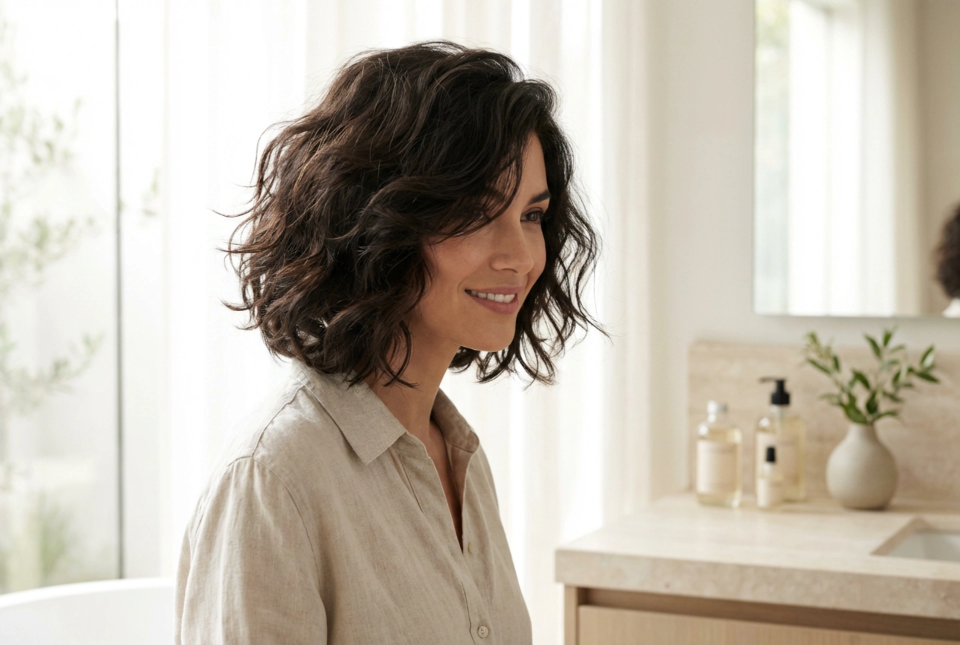 Fülhosszúságú női frizura: volumen, textúra és gyors fixálás