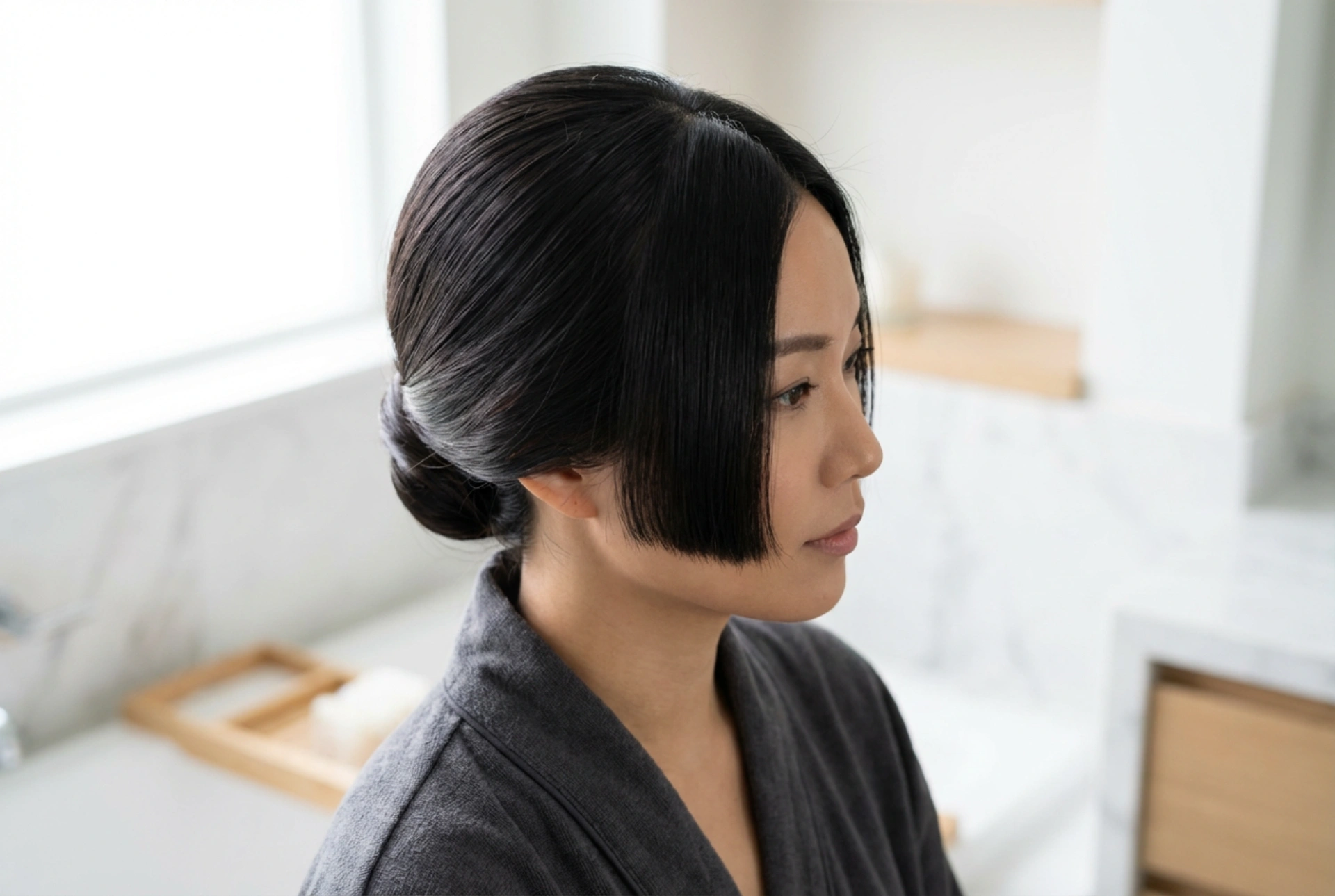 Japán frizurák: Sima feltűzések és a hime vágás ihlette elegancia