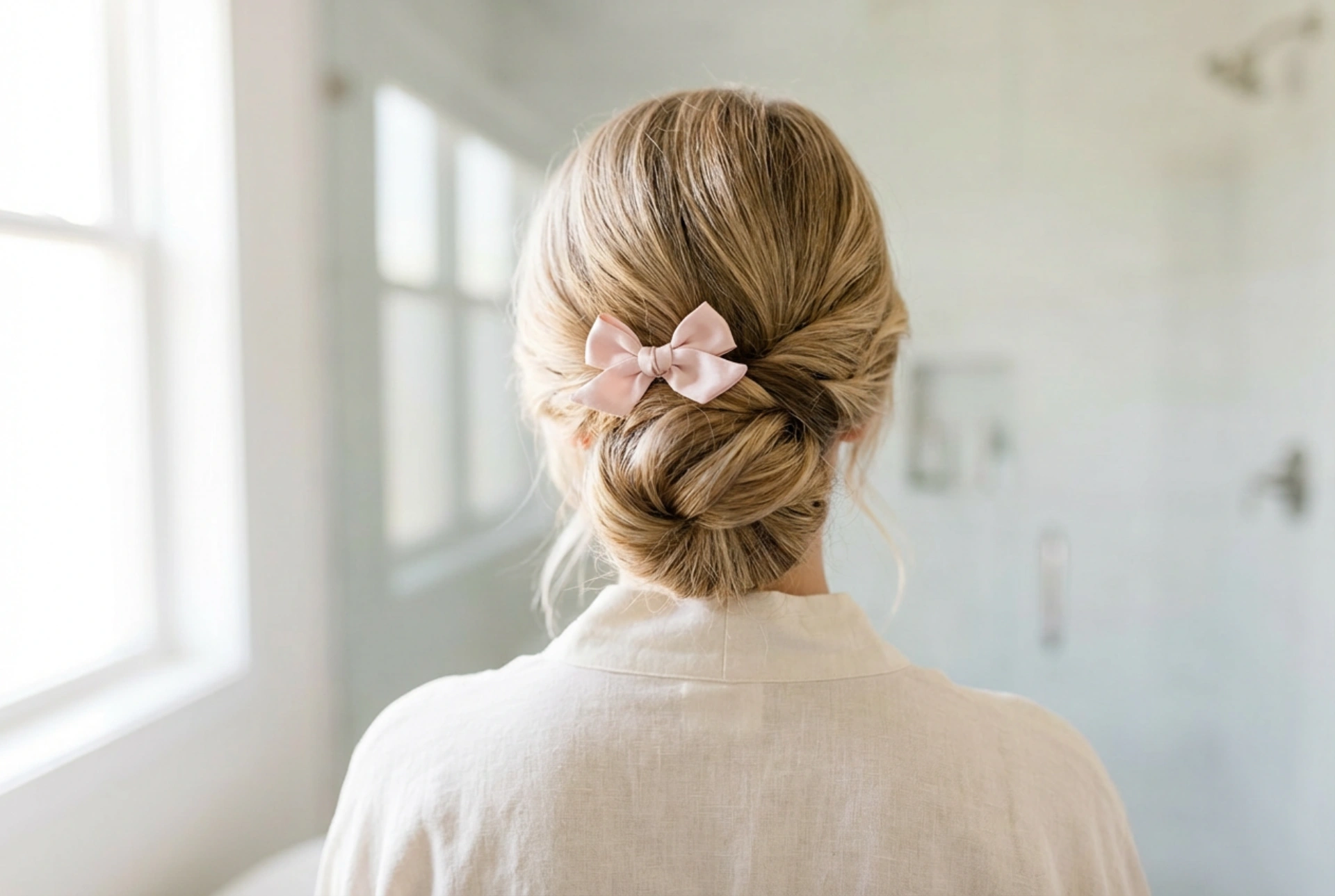 Romantikus frizura: Hajviselet masnival és annak biztonságos rögzítése