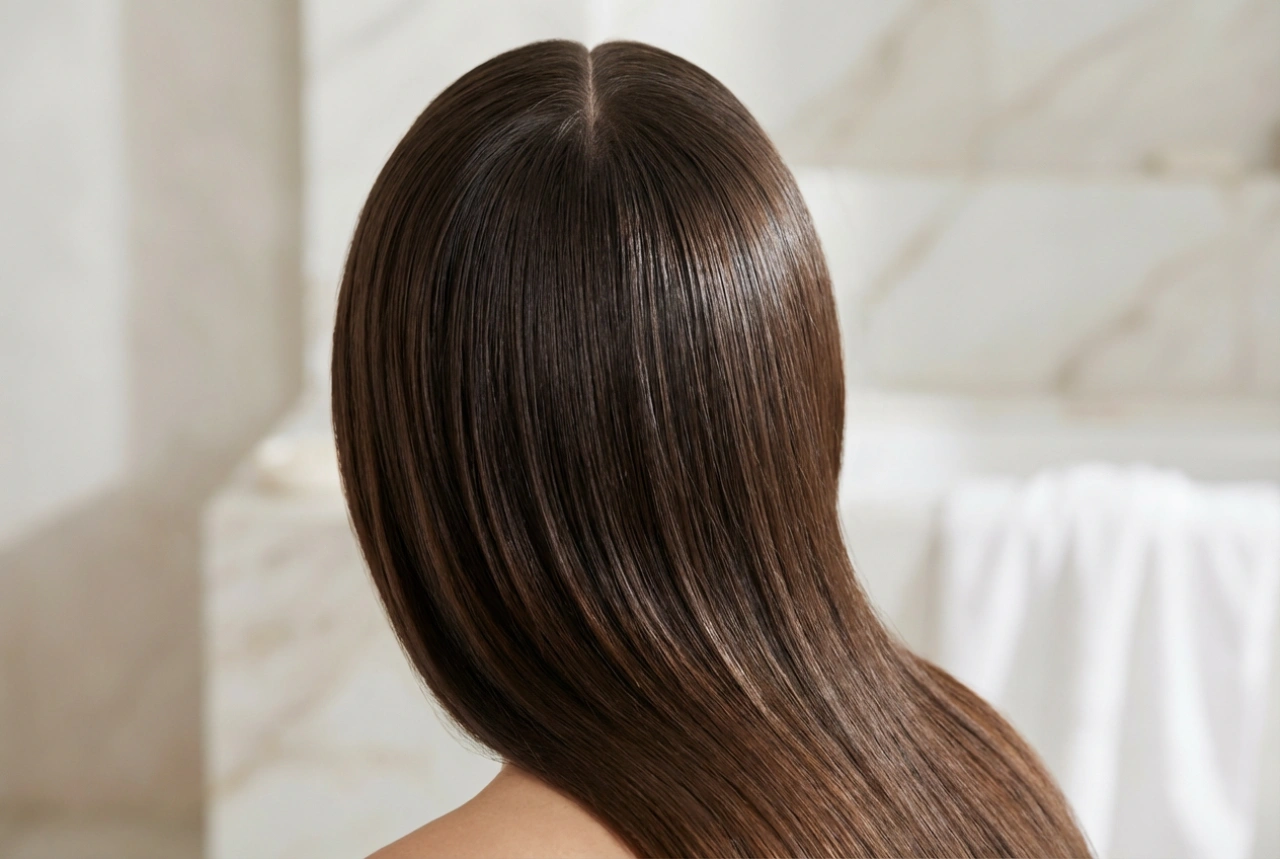 Szimmetria és csillogás: Középen elválasztott frizurák szöszösödés nélkül