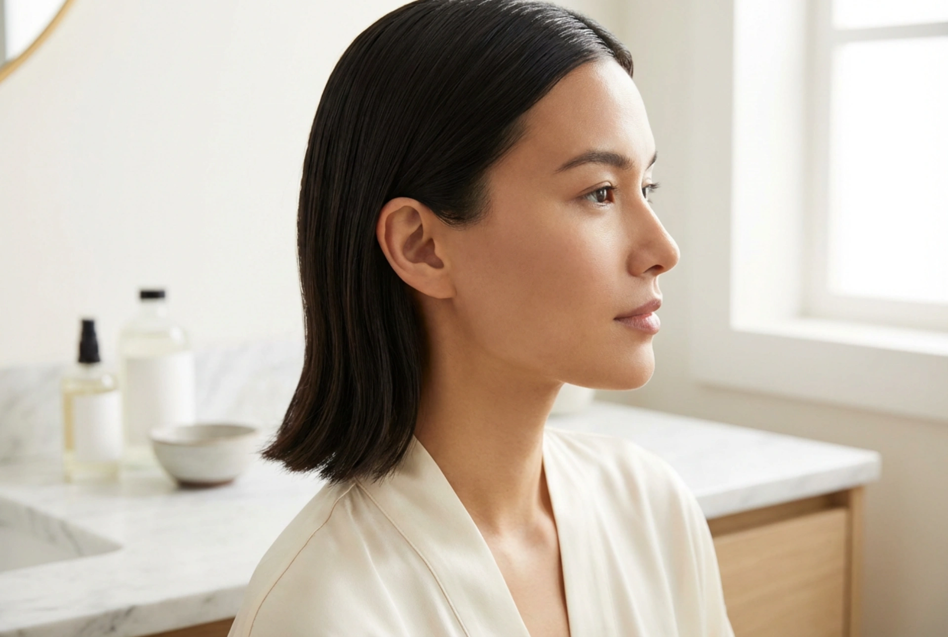 Minimalizmus és rend: Fül mögé tűzött frizurák tartós fixálással