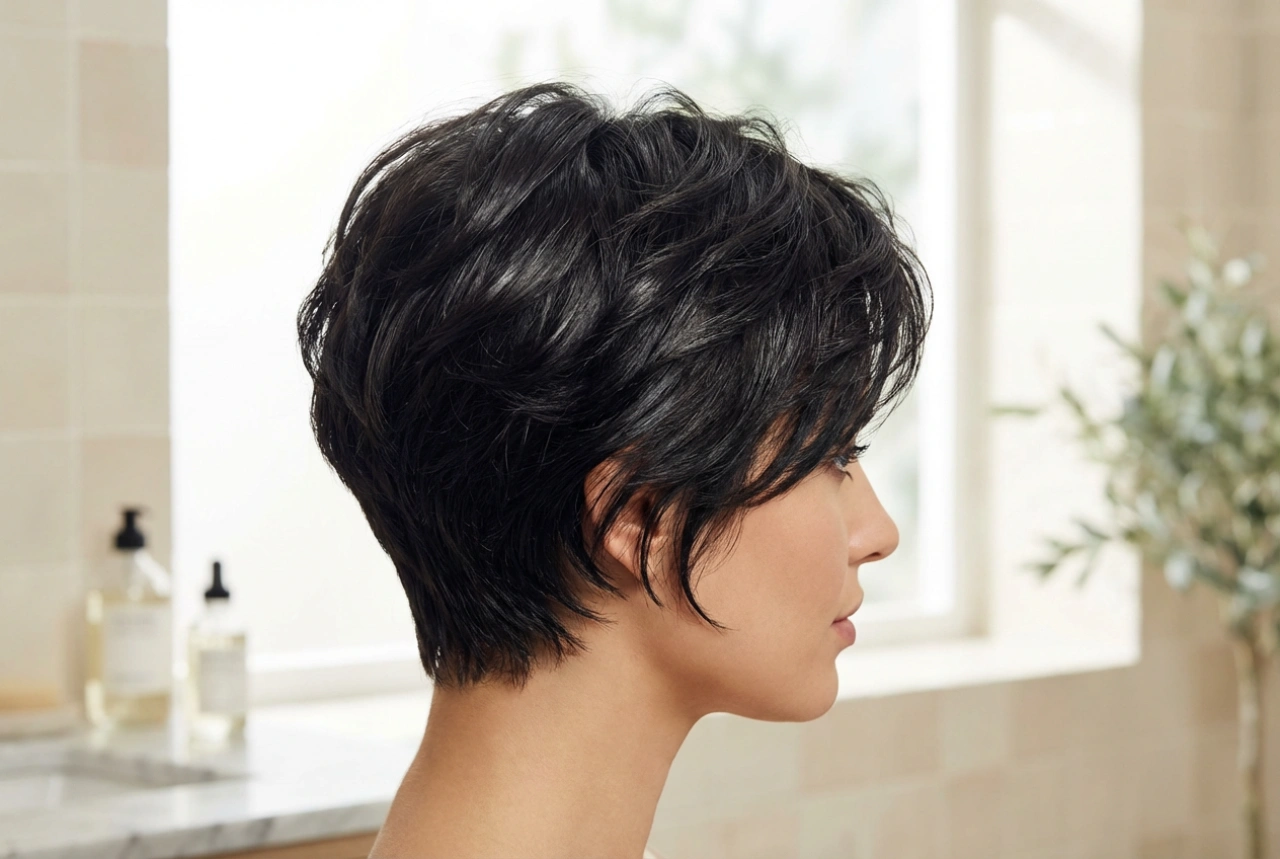 Esti frizura: rövid haj, textúra, volumen és fény