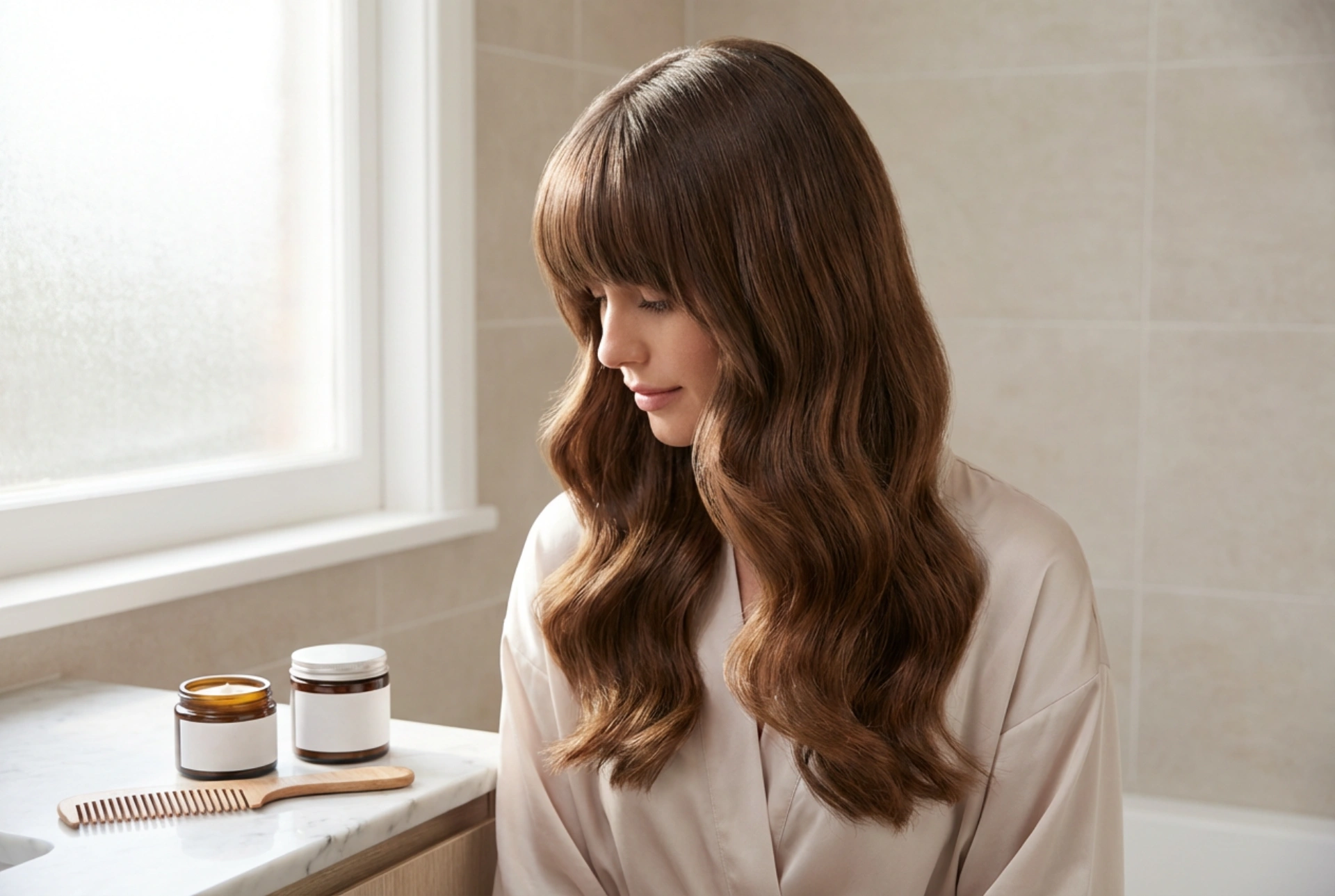 Hosszú haj és frufrus frizura: hullámok, simítás, rögzítés