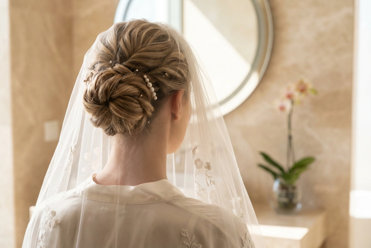 Esküvői frizura és fátyol: Rögzítés, volumen és tartósság a nagy napon