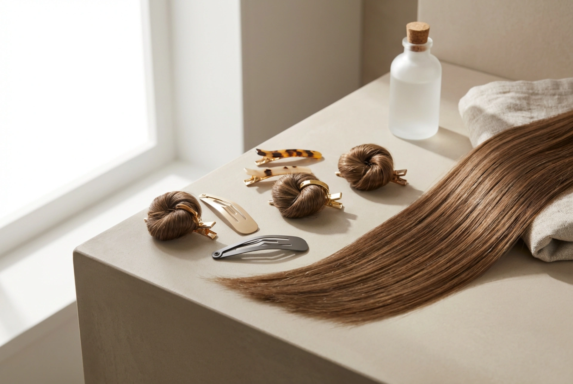 A 90-es évek frizuratrendjei: egyenes tincsek, mini kontyok és hajcsatok
