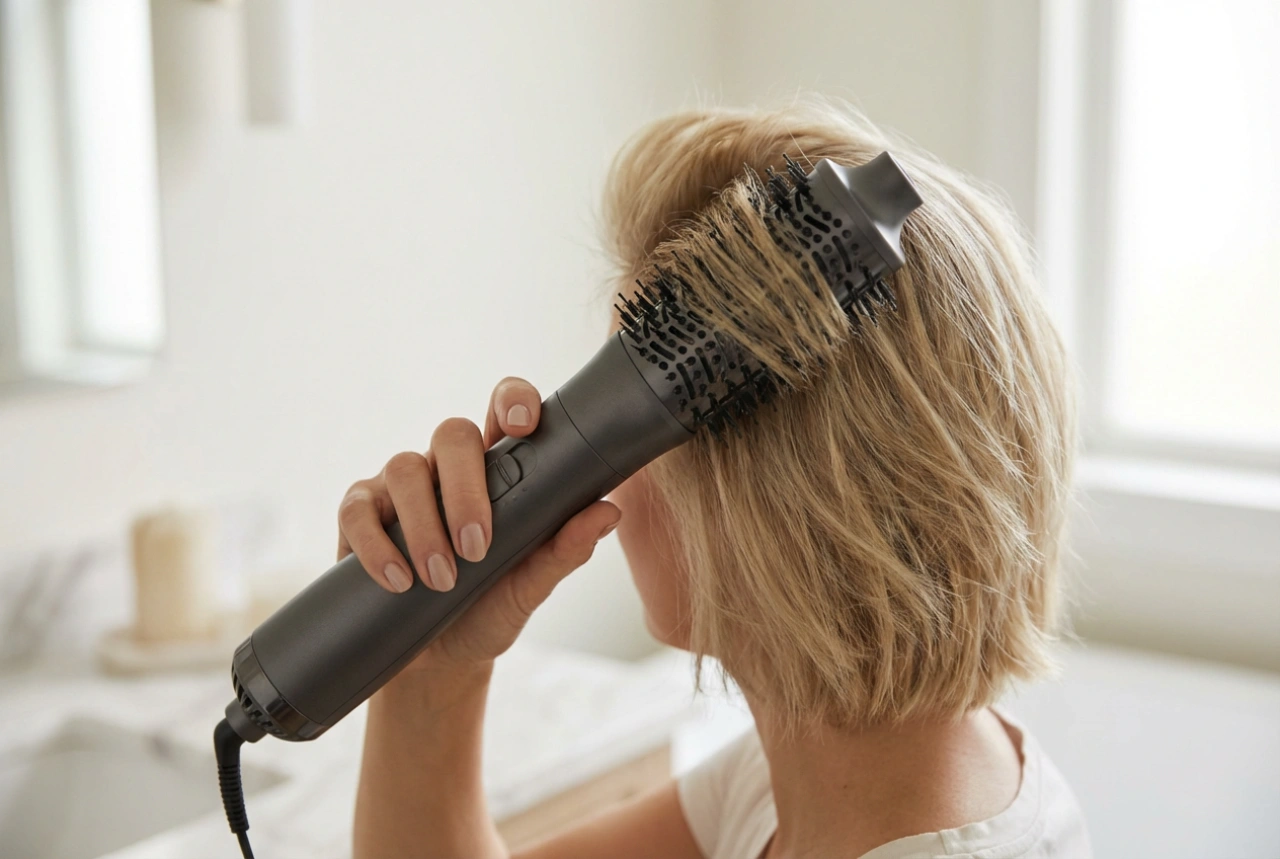 Hajszárító kefe rövid hajra: Emelő és dúsító technikák