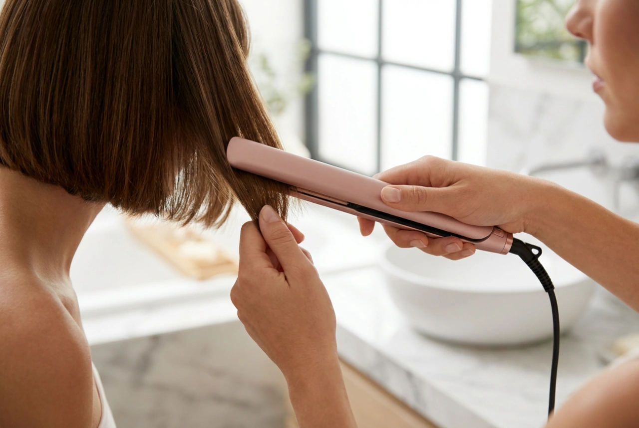 Keskeny hajvasaló rövid hajhoz: precíz egyenesítés és formázás