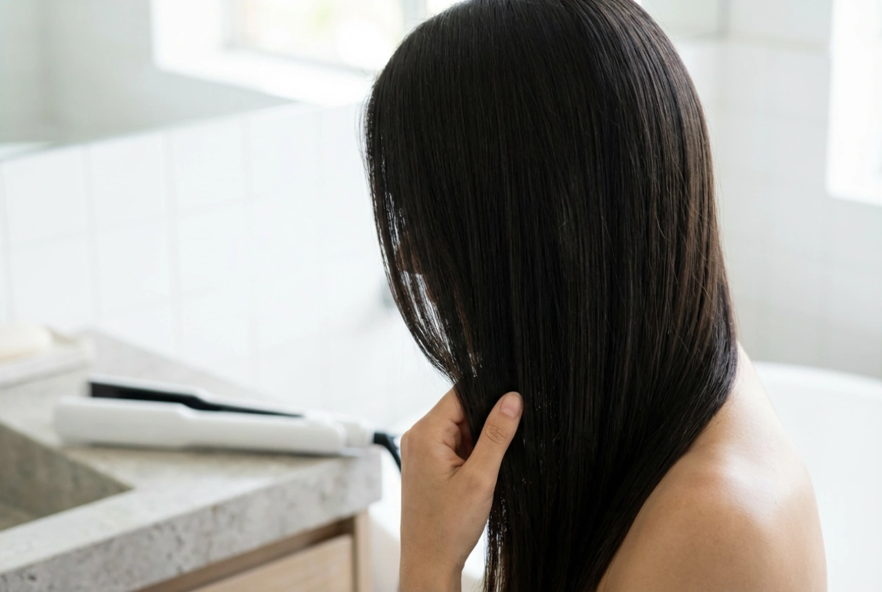 Keratinos hajvasaló: sima tincsek, ragyogás és hővédelem