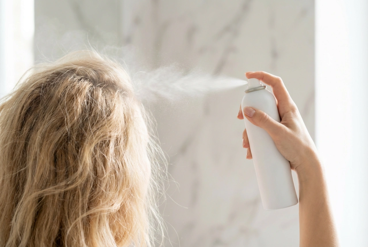 Hajpúder spray: alkalmazásai, használata és a hatás rögzítése