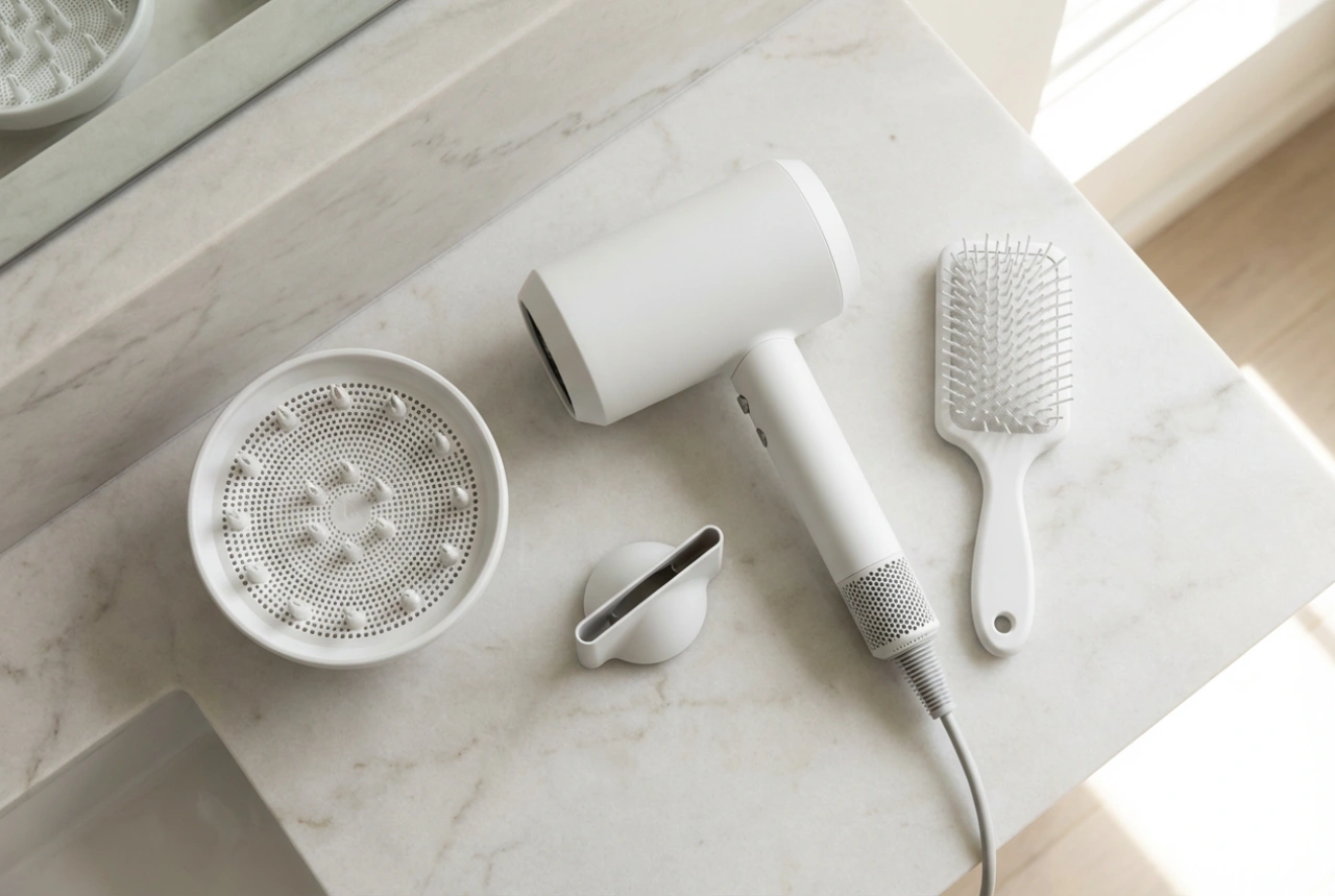 Hajszárító tartozékok: Mire jó a diffúzor, a szűkítő és a formázó kefe?