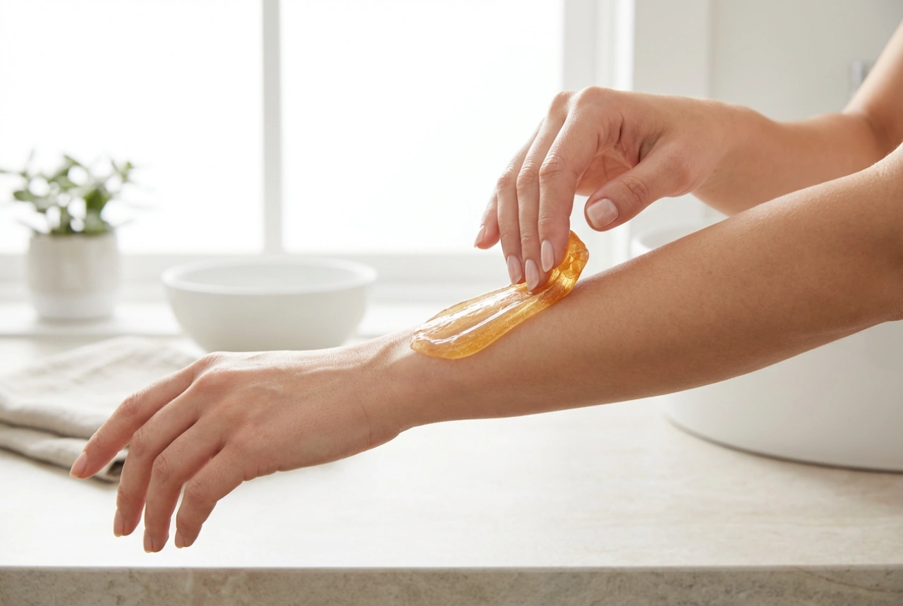 Szőrtelenítő paszta: állag, görgetési technika és ápolás