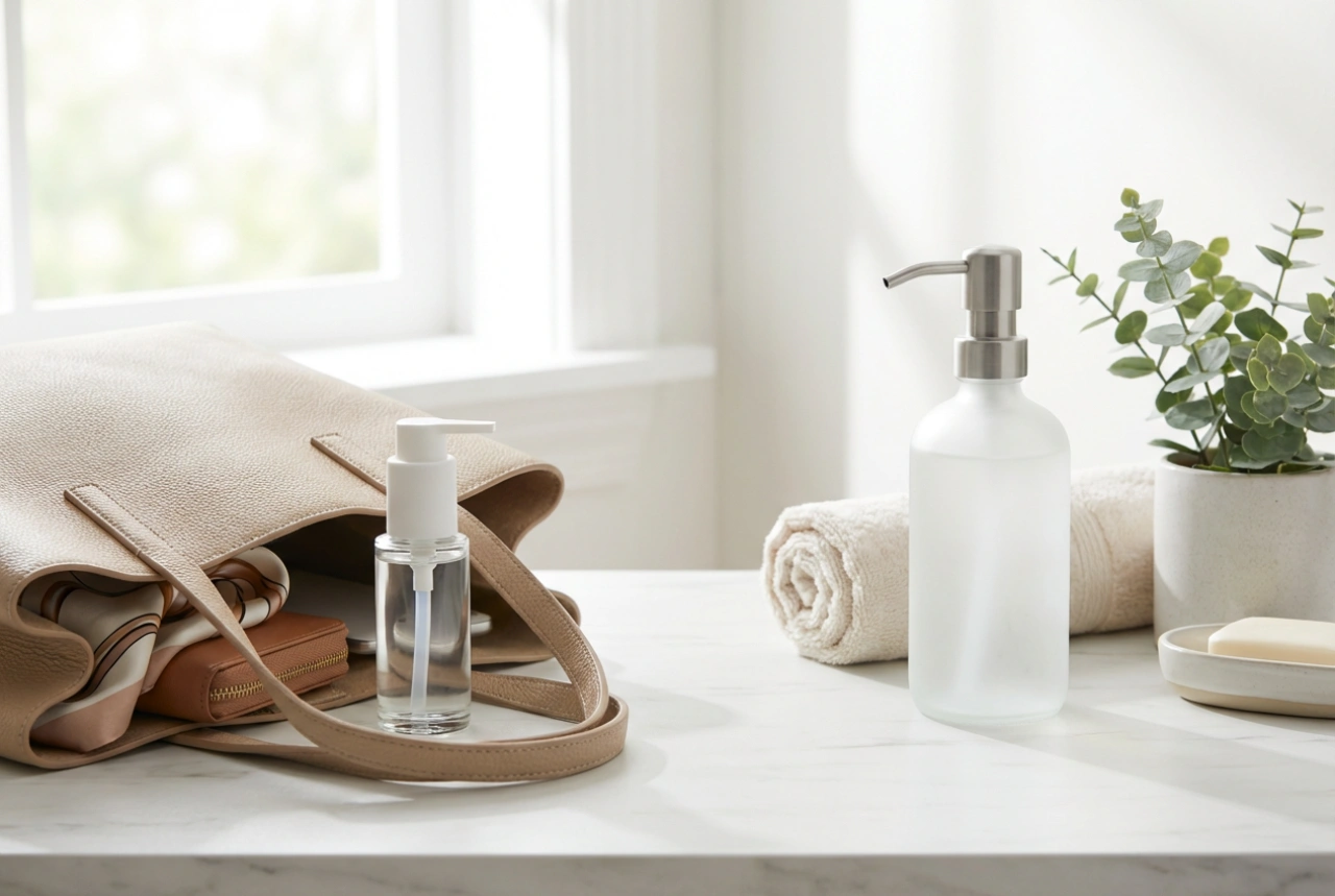 Kézfertőtlenítő a táskában és otthon: praktikus tippek