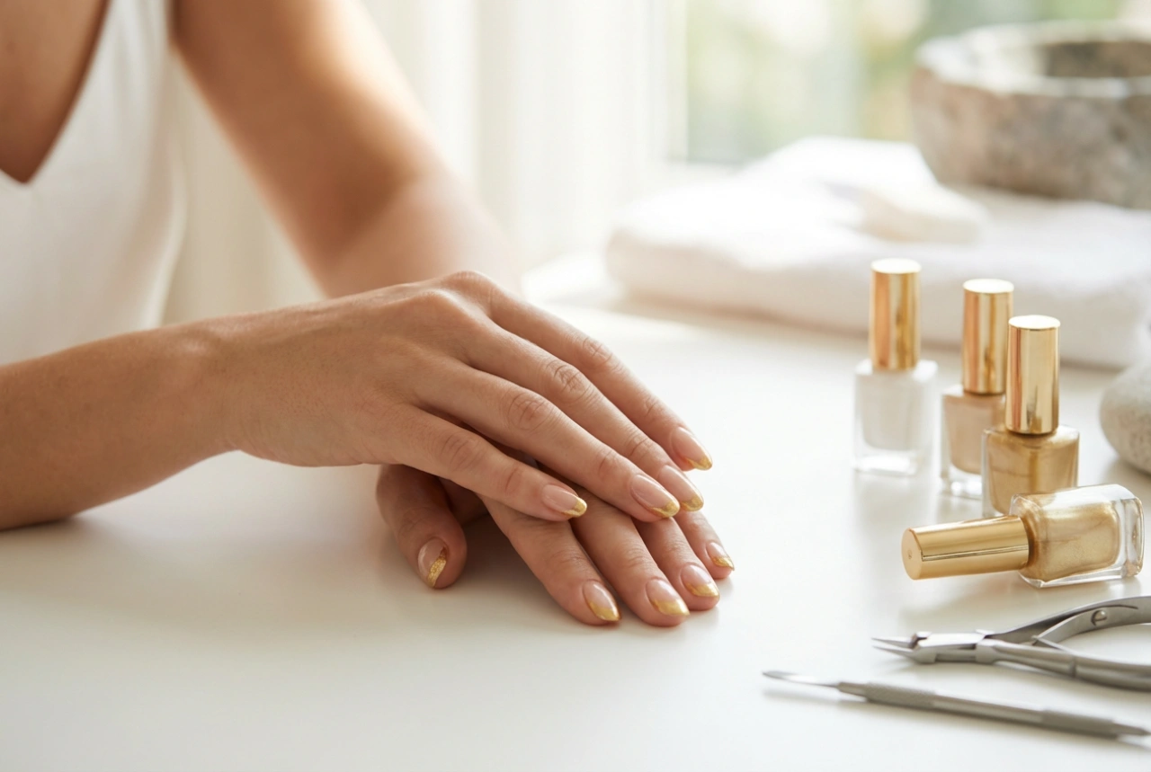 Arany francia manikűr: technikák, eszközök és befejezés