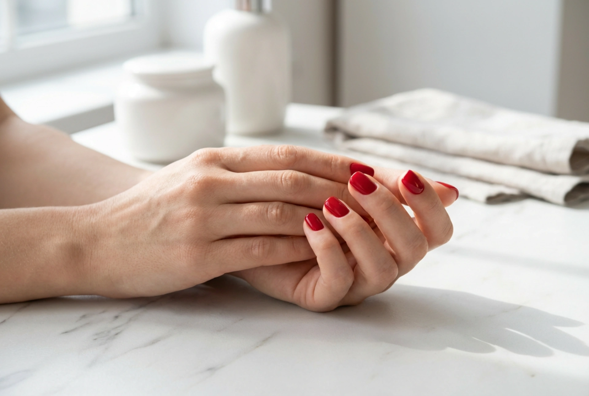 Vörös körmök rövid körmökhöz: optikai karcsúsítás és trükkök