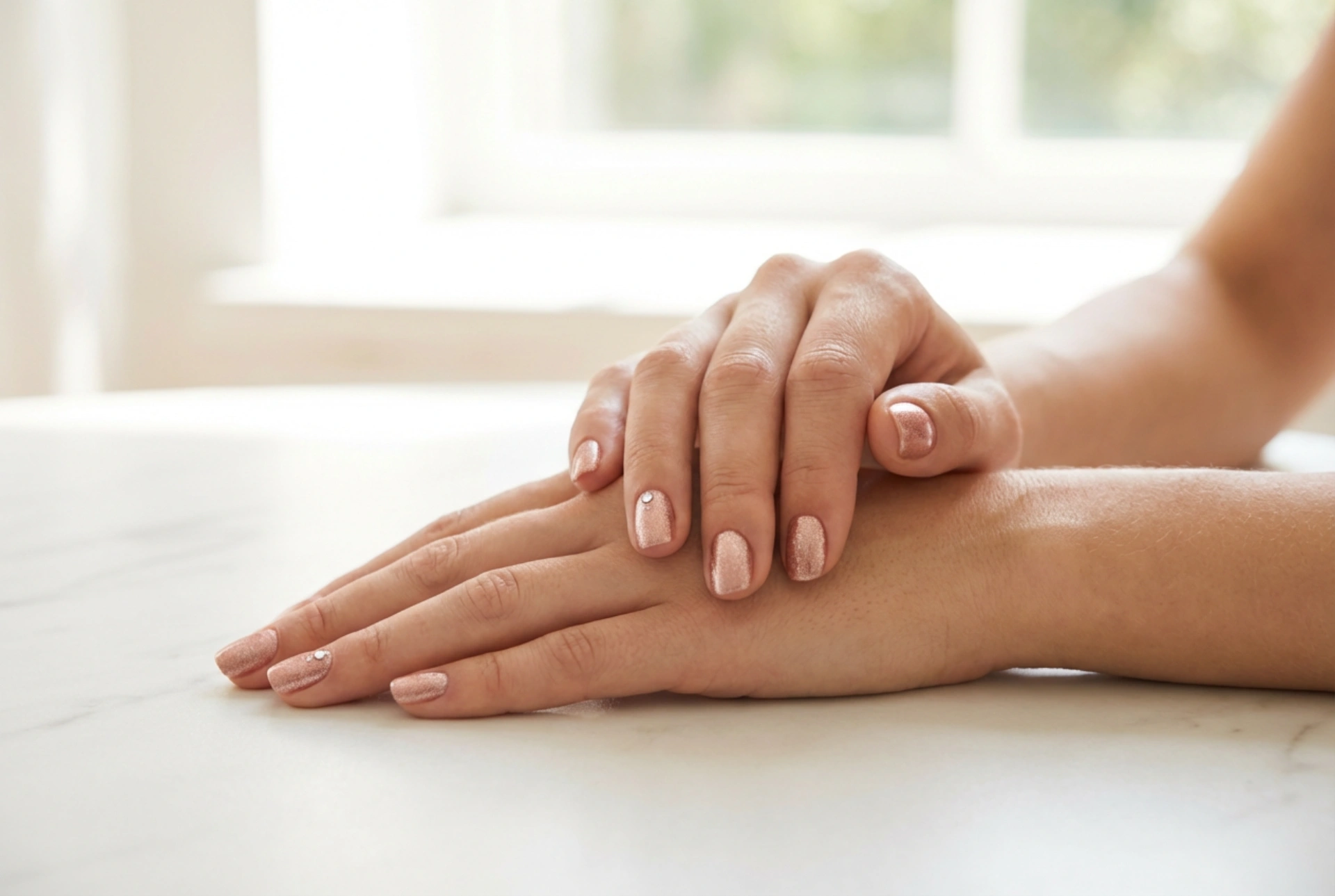 Finom rózsaarany körmök: egyszerű díszítések lépésről lépésre