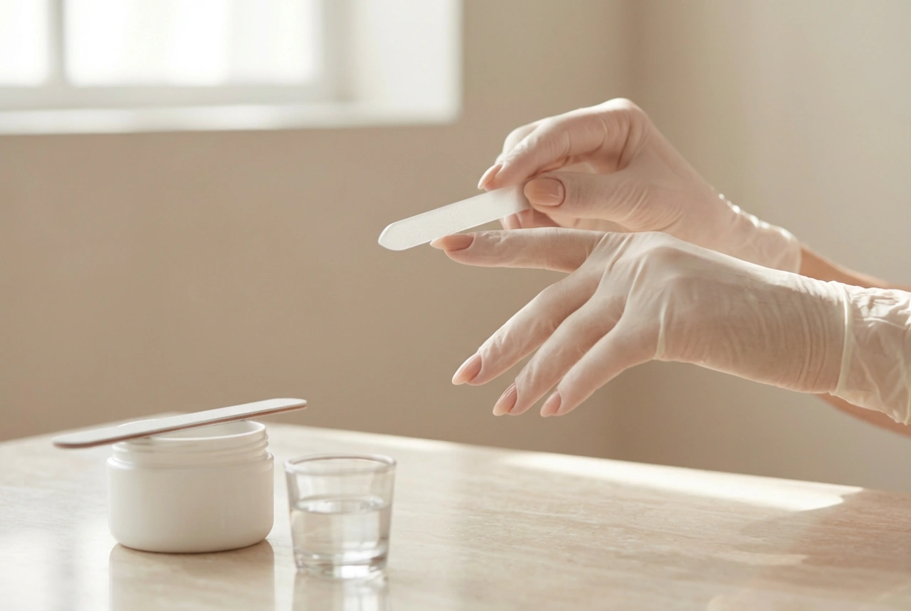Műkörömtippek felhelyezése: formázás, ragasztás és reszelés a természetes hatásért