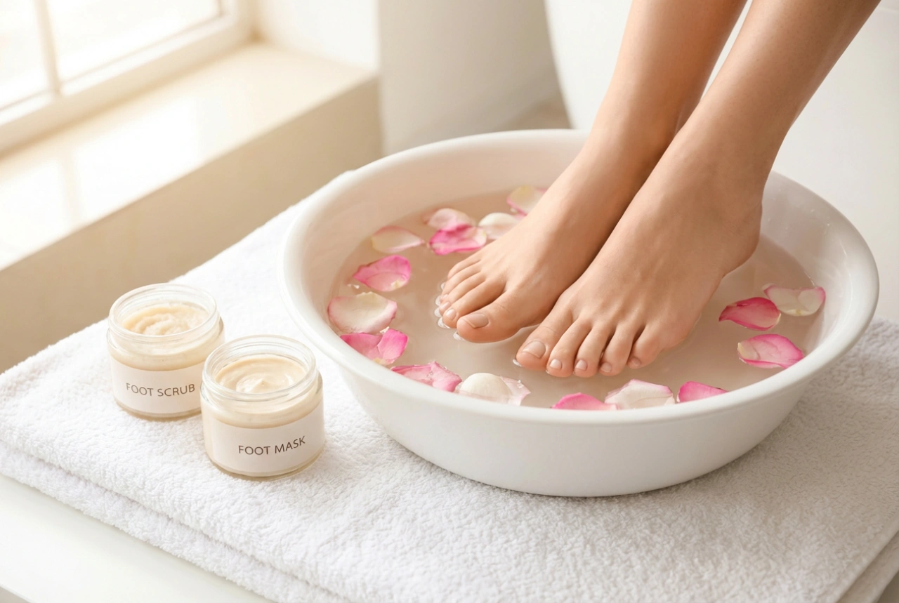 SPA pedikűr: relaxáció otthon, lábfürdő, radírozás és lábmaszk