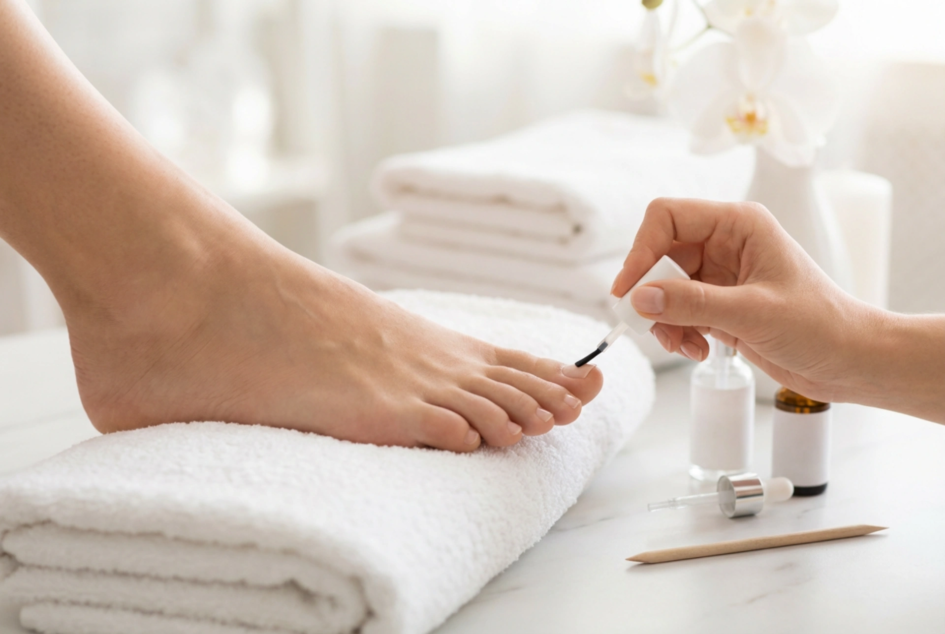 Pedikűr alaplakk: hogyan válasszunk és alkalmazzunk a jobb tapadás érdekében