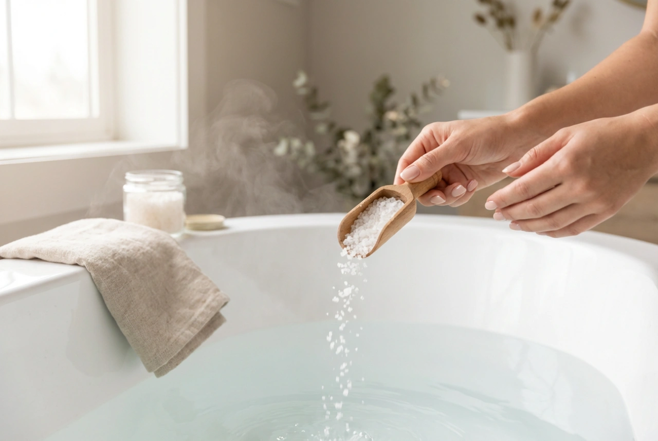 Epsom-só a fürdőben: hogyan használjuk az otthoni SPA-ban túlzások nélkül