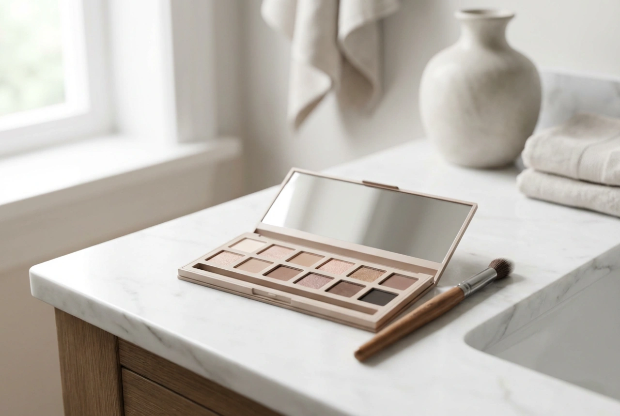 Professzionális szemhéjpúderek otthon: Formulák, textúrák és felviteli technikák