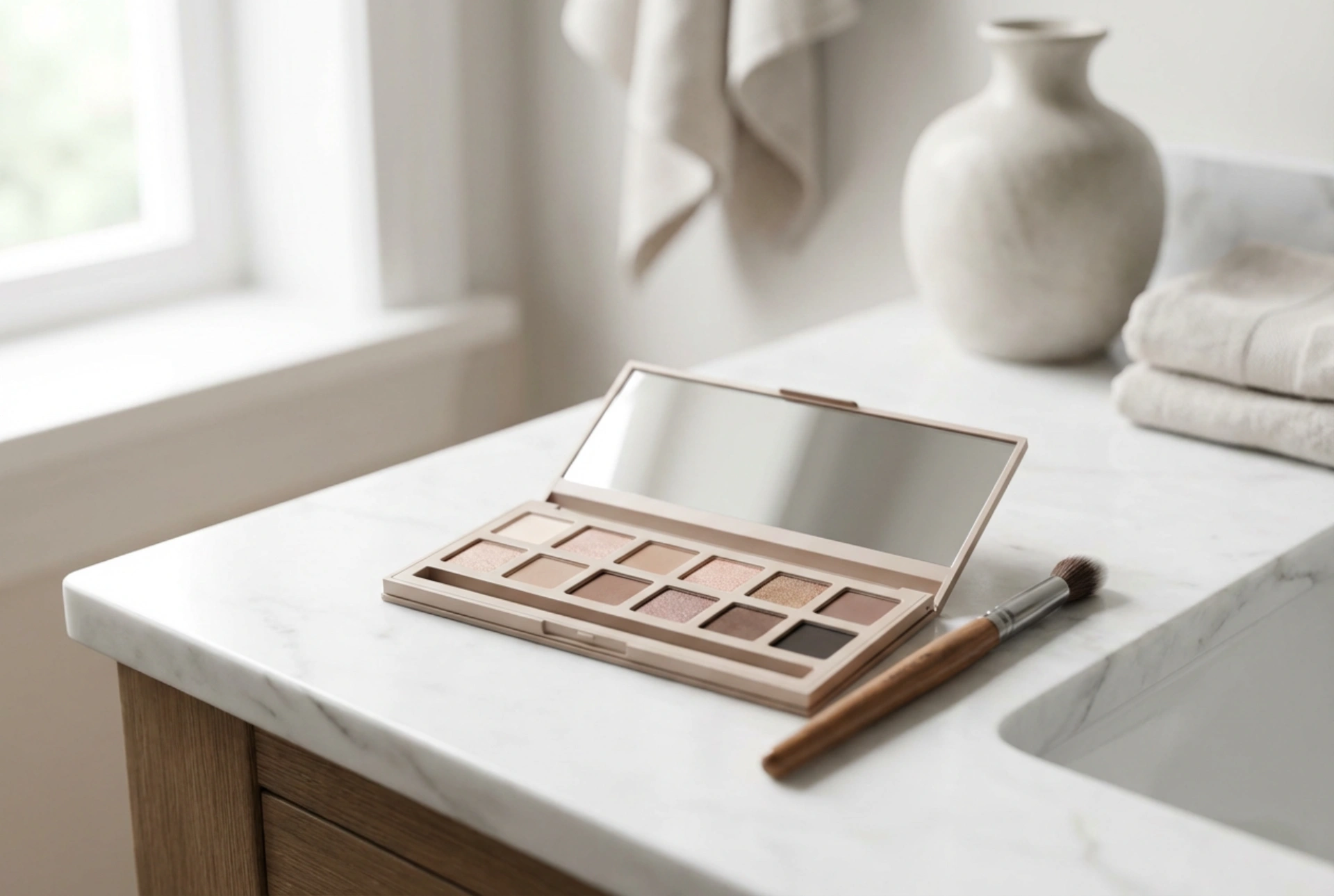 Professzionális szemhéjpúderek otthon: Formulák, textúrák és felviteli technikák