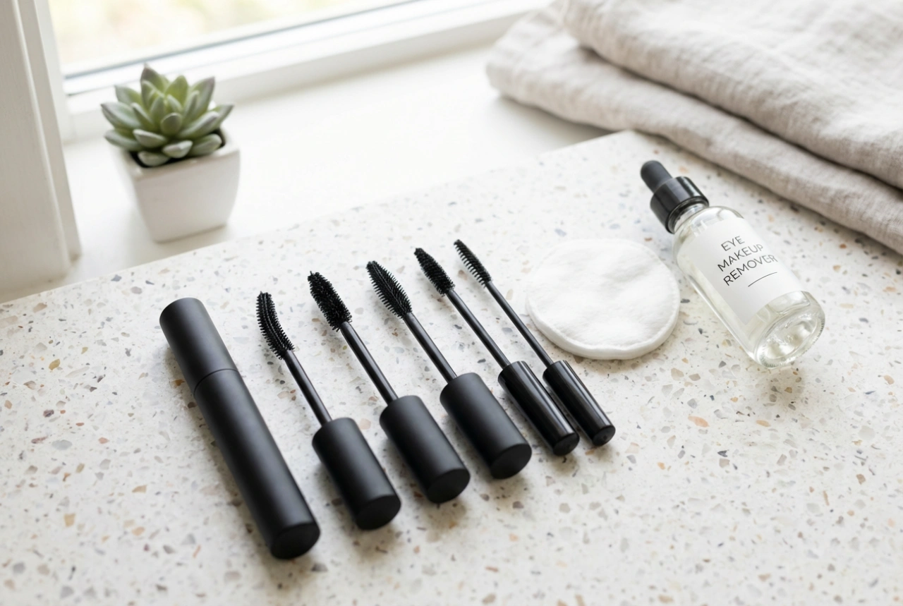 Dúsító szempillaspirál: rétegezés csomók nélkül, a kefe kiválasztása és a sminkeltávolítás