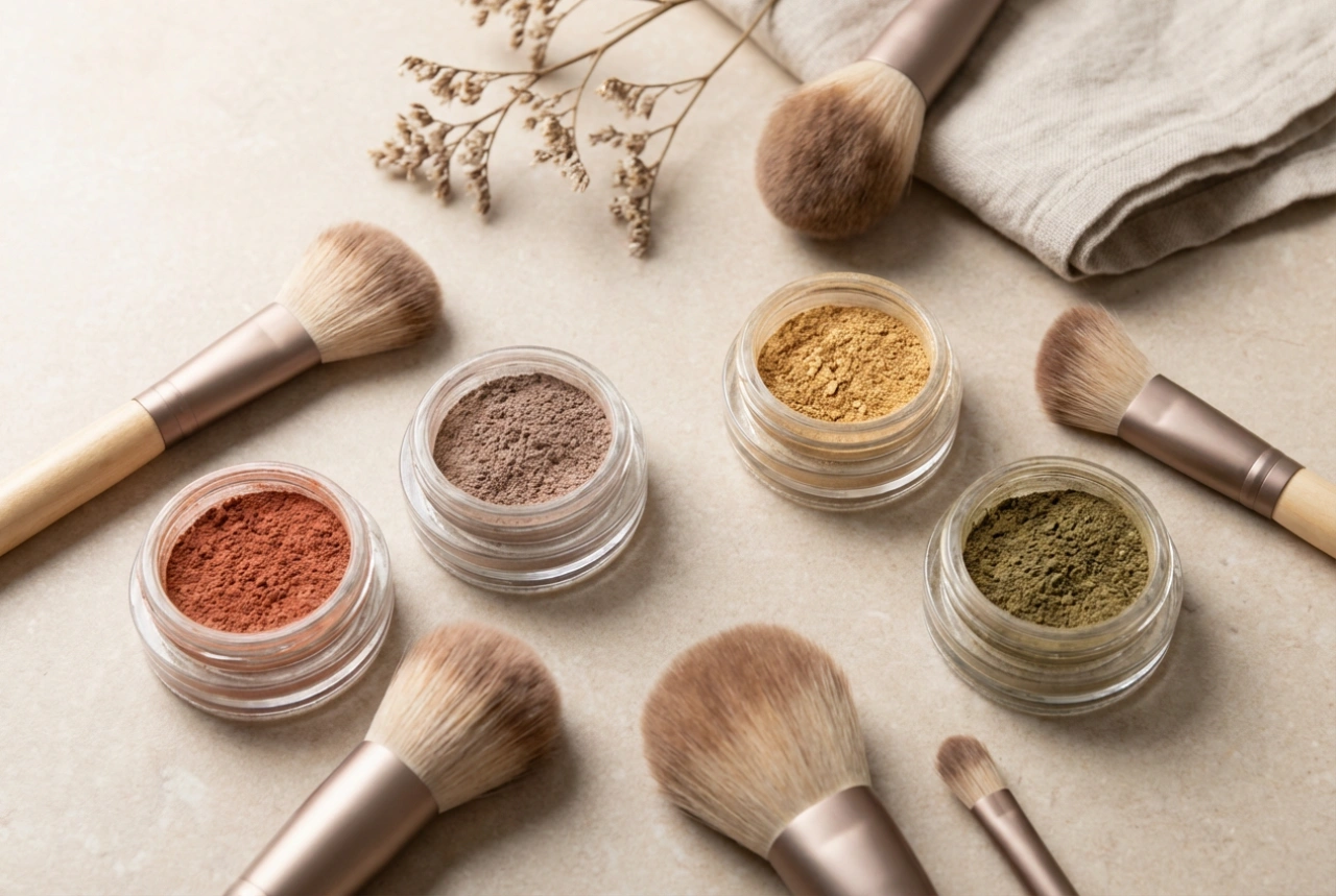 Ásványi szemhéjpúderek: a formula előnyei és az alkalmazás módjai