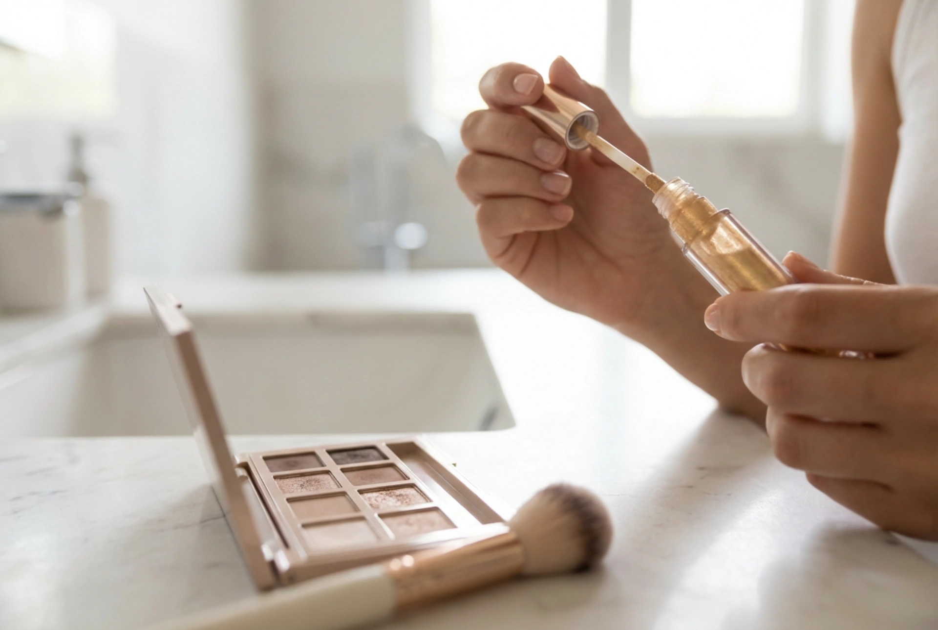 Folyékony szemhéjfestékek: felviteli technikák és kombinálás por állagúakkal