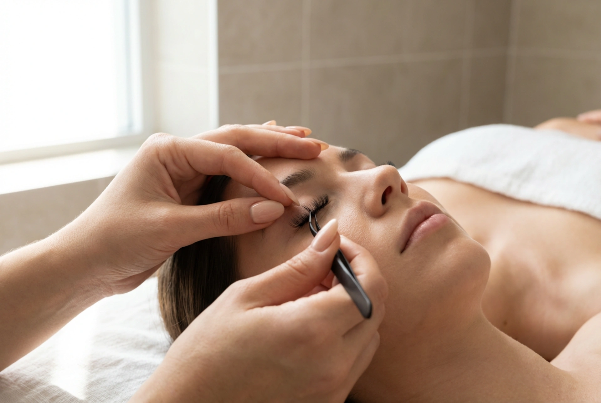 Szalagos műszempilla profi módon: méretre igazítás és felhelyezés