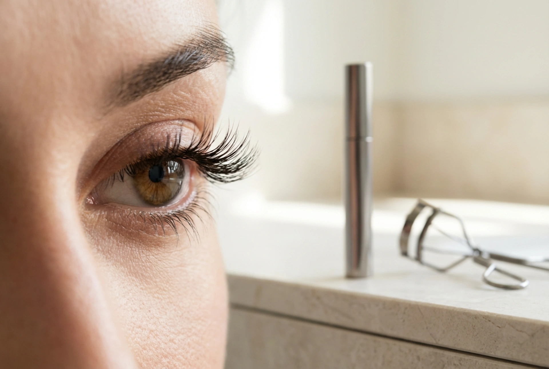 A lépések sorrendje: hosszabbító és göndörítő szempillaspirál