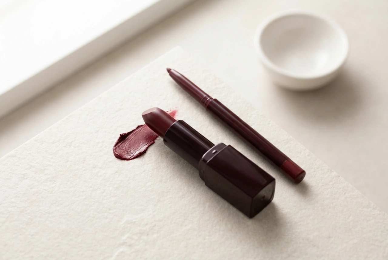 Vörös rúzs: tiszta kontúr, kitöltés és megnövelt tartósság