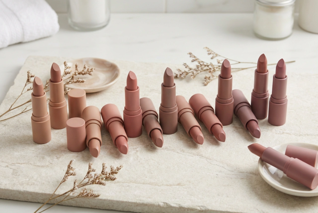 Nude rúzs: Az árnyalat kiválasztása a bőrtónushoz és az alkalmazási technikák
