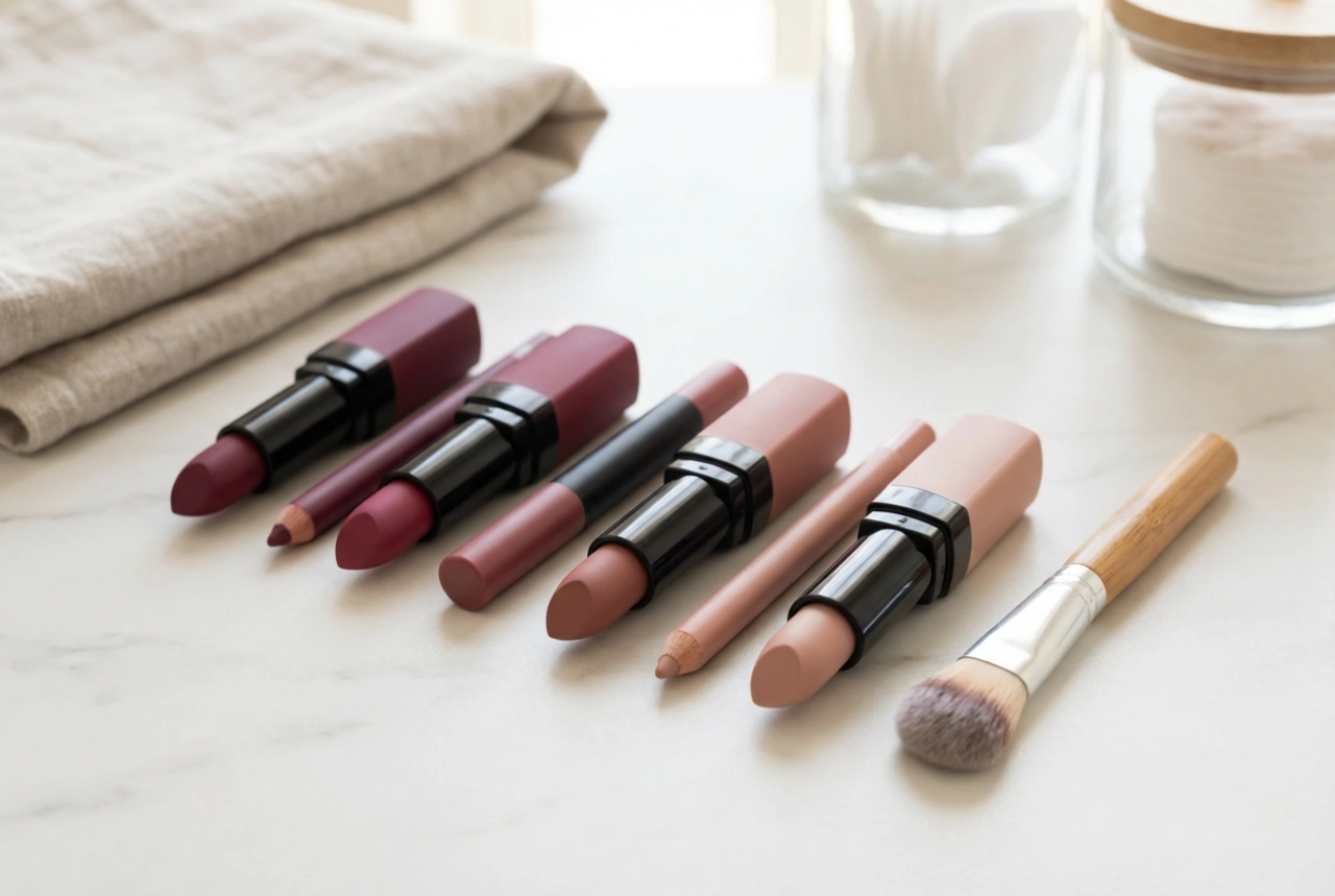 Ombre ajkak lépésről lépésre: árnyalatok kiválasztása, eldolgozása és fixálása